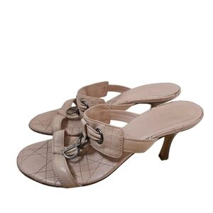 Vintage Miss Dior Peep Toes Leather Heels Size 36.5